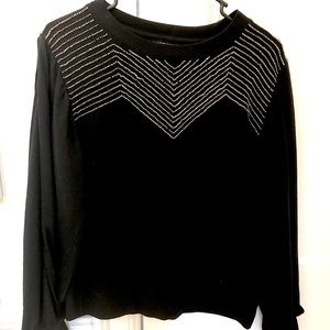 Love Sam embellished, balloon-sleeve sweatshirt